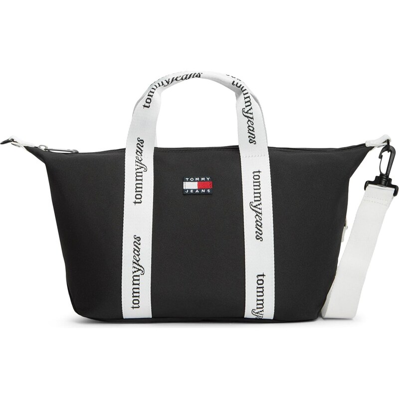 Tommy Jeans Shopper ESS čierna / biela 67634244