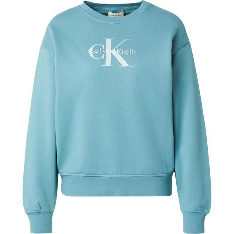 Calvin Klein Jeans Mikina tyrkysová / svetlosivá 67634236