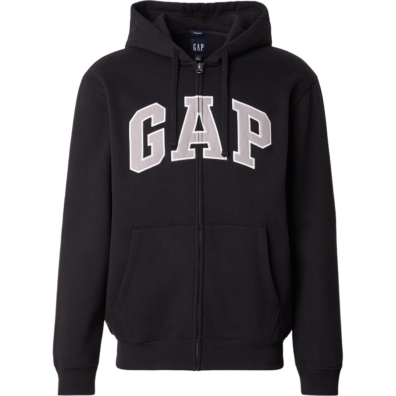 GAP Tepláková bunda sivá / čierna / biela 67634303