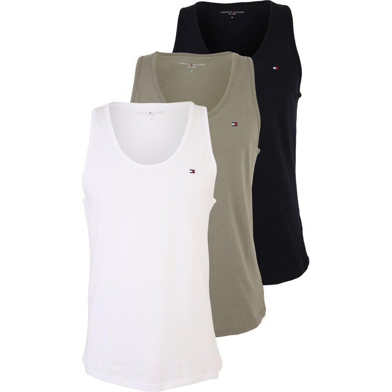 Tommy Hilfiger Underwear Tielko kaki / čierna / biela 67634318