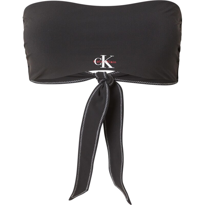 Calvin Klein Swimwear Bikinový top červená / čierna / biela 67634337