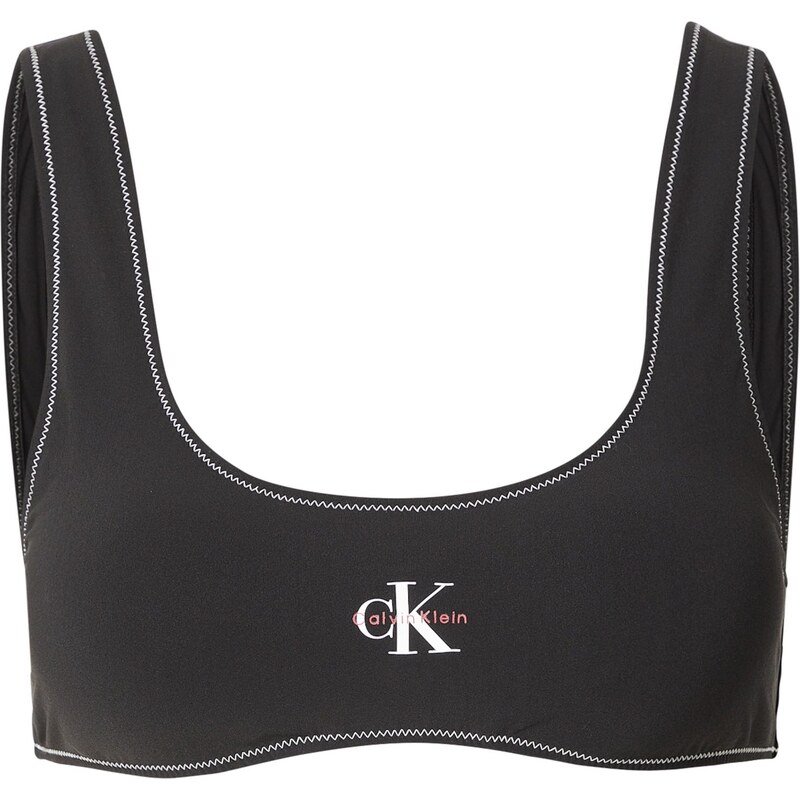 Calvin Klein Swimwear Bikinový top červená / čierna / biela 67634358