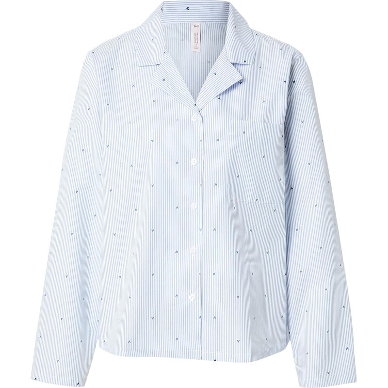 Hunkemöller Tričká na spanie námornícka modrá / dymovo modrá / 67634366