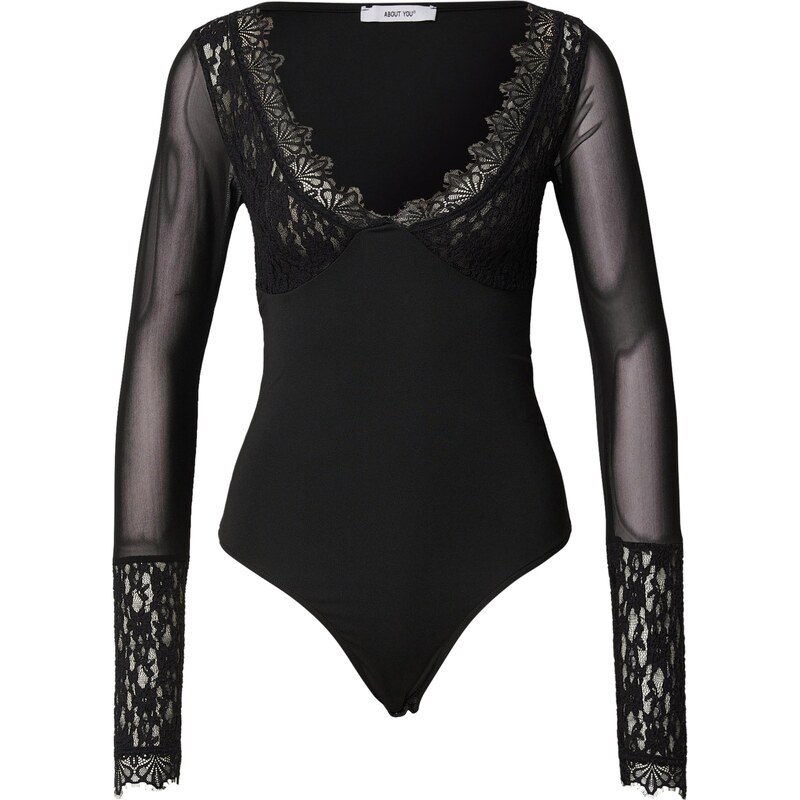 ABOUT YOU Košeľové body Lucca čierna 67634414