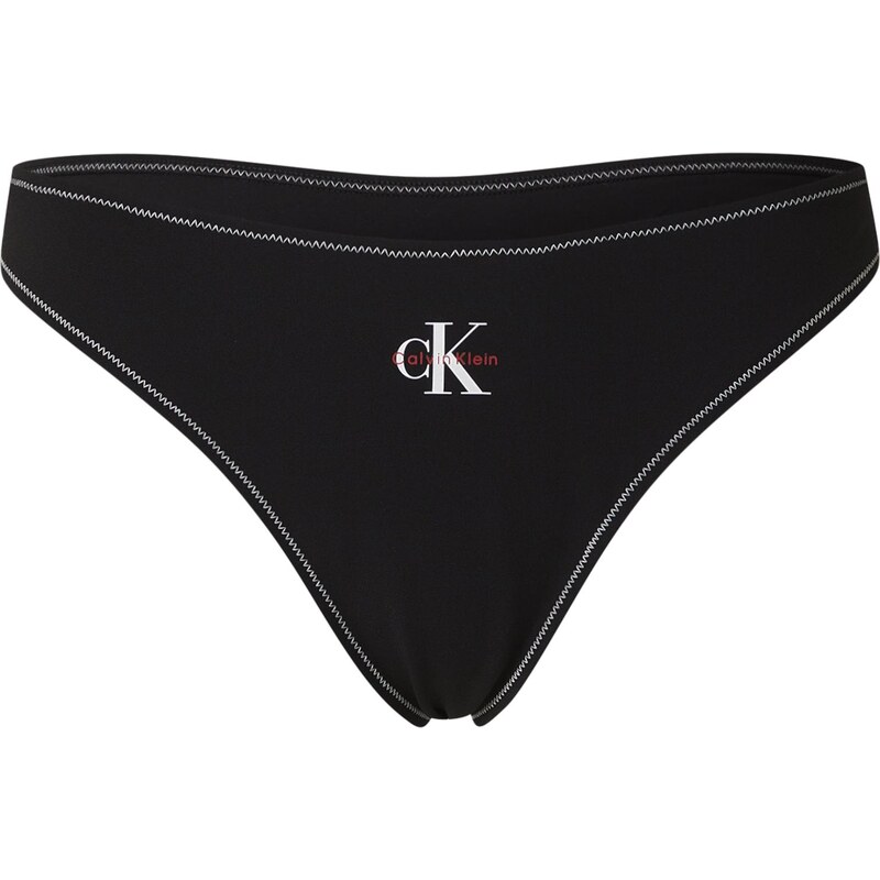 Calvin Klein Swimwear Bikinové nohavičky červená / čierna / biela 67634478