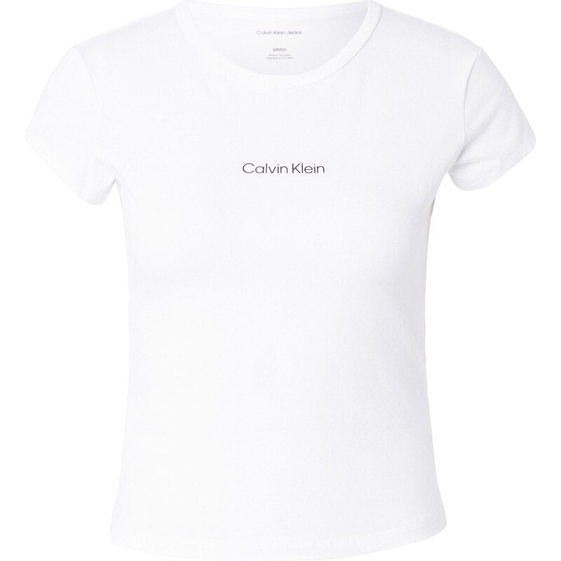 Calvin Klein Jeans Tričko čierna / biela 67634492