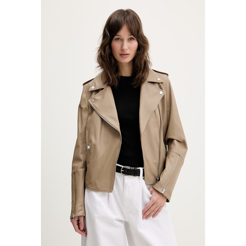 Kožená bunda HUGO Lujana 67629540