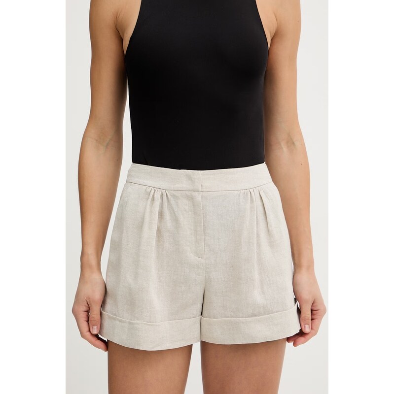 Šortky s prímesou ľanu Twinset 67629774