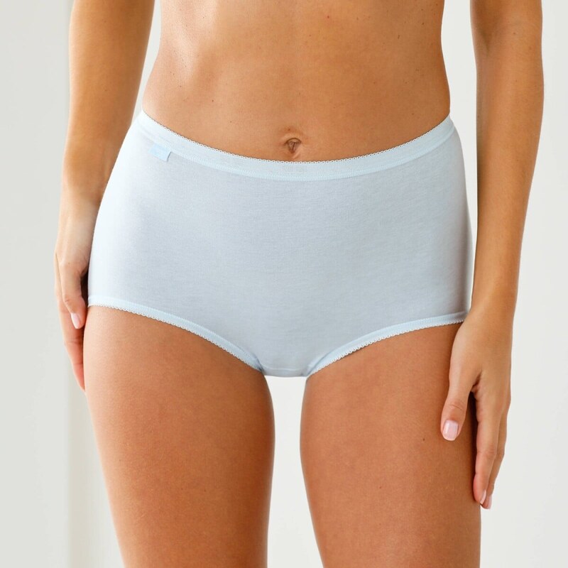 Maxi nohavičky Basic, súprava 3 ks modrá 056 Blancheporte 67632127