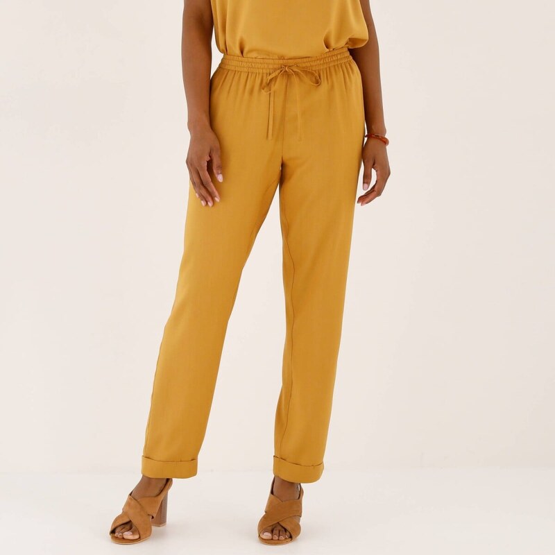 Jednofarebné 7/8 nohavice s pružným pásom kari 054 Blancheporte 67632133