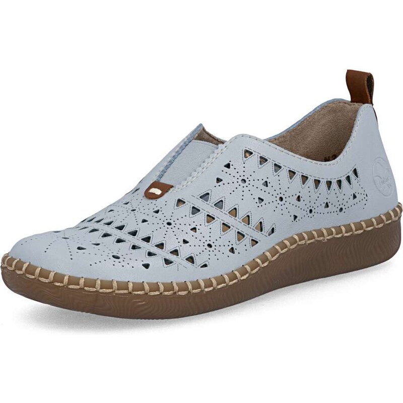 Dámske mokasíny RIEKER N2452-10 modrá S6 67635781