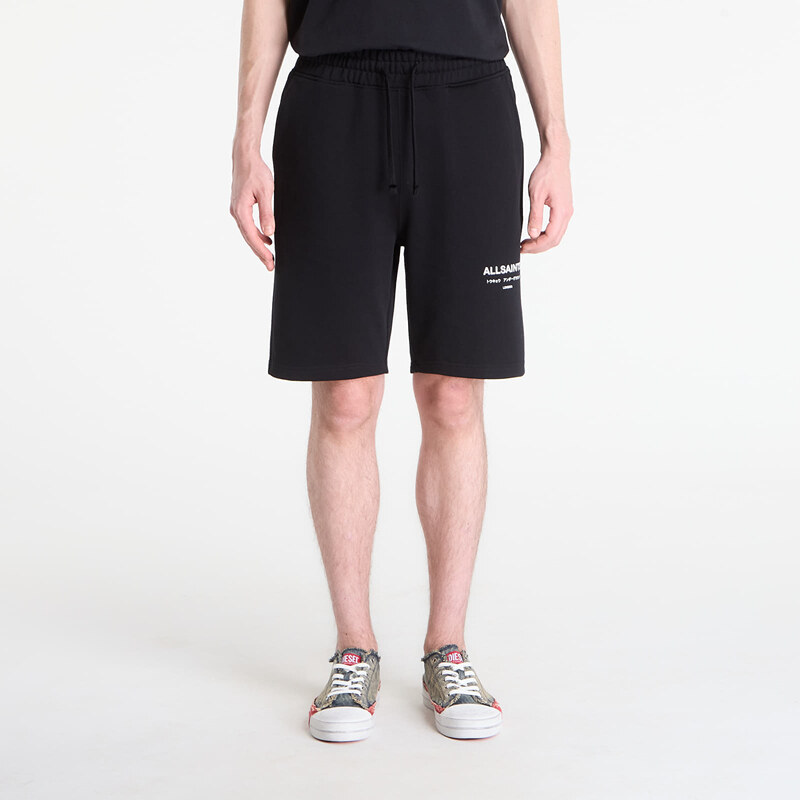 Šortky AllSaints Underground Sweatshort Jet Black L 67641362