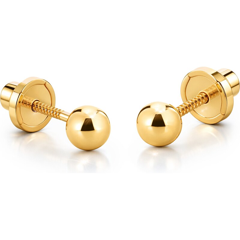 Brilio Minimalistické zlaté náušnice 14/3 MM/17 66586047