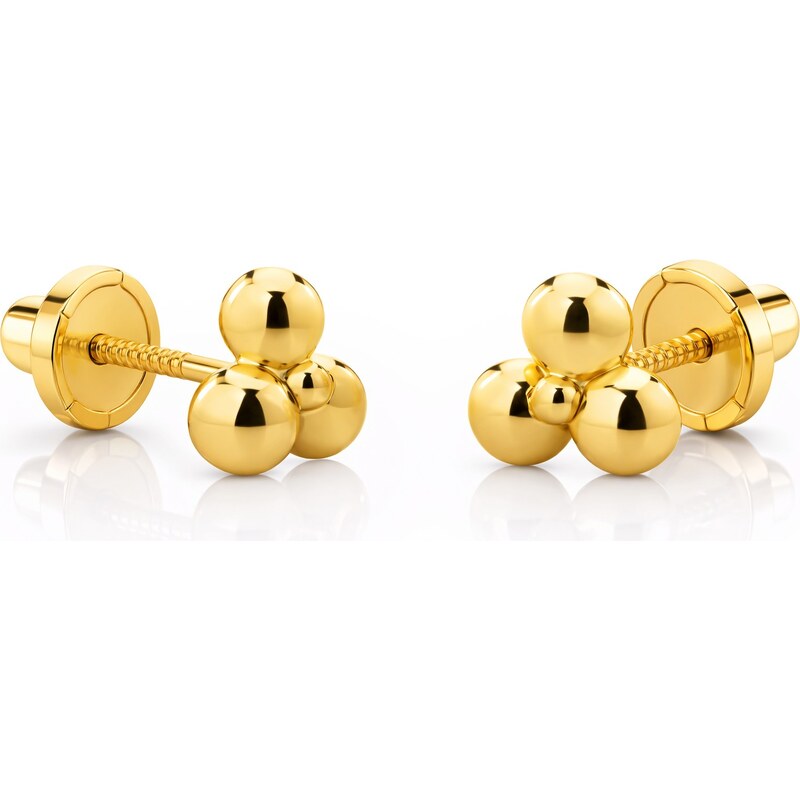 Brilio Drobné náušnice zo žltého zlata 14/191.591/17 66590090