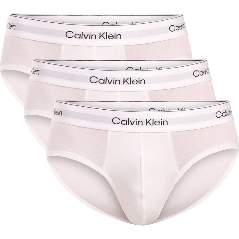 3PACK pánske slipy Calvin Klein bielé (NB4388-100) 67641585