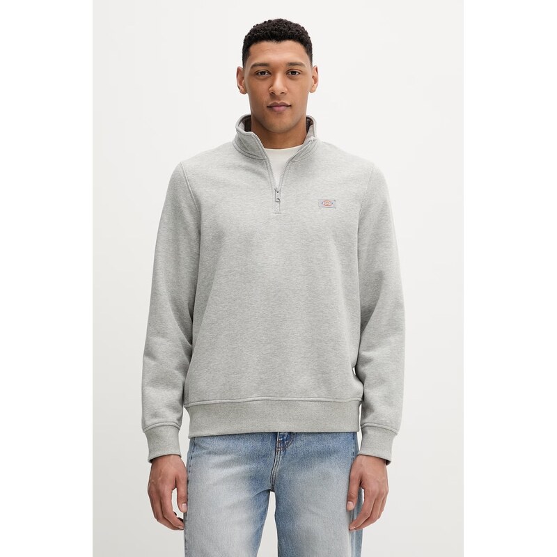 Mikina Dickies Oakport Quarter Zip Heather Grey 65361687
