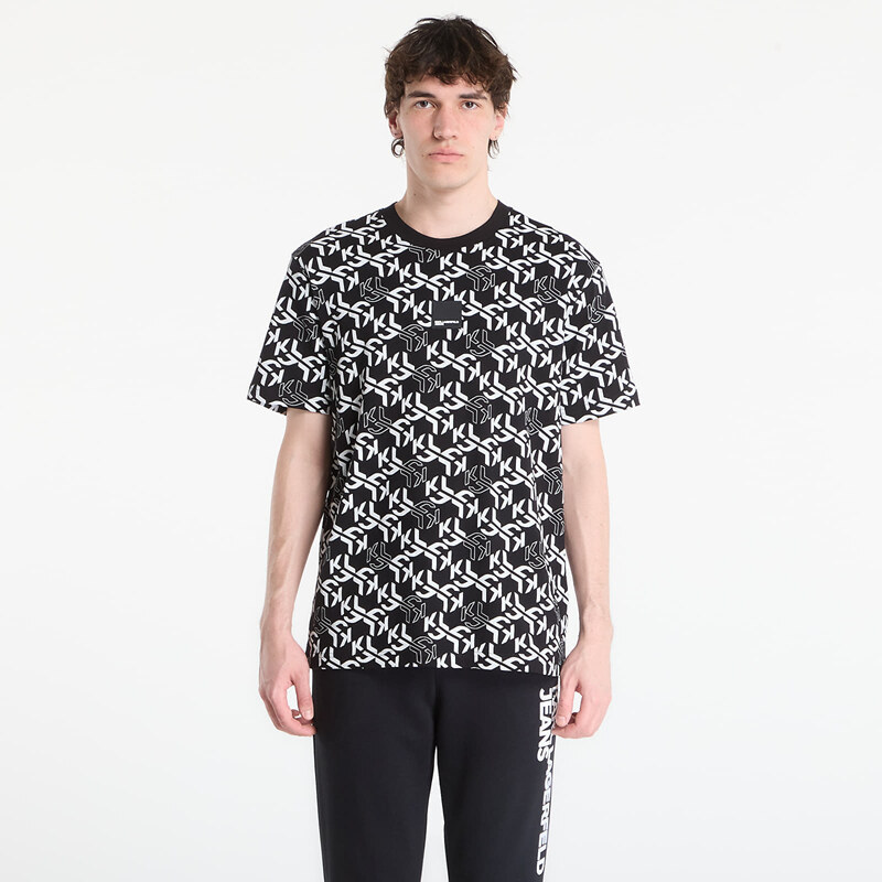 Tričko Karl Lagerfeld Jeans Reg Ss Monogram Aop Tee Outline Monogram 67643462