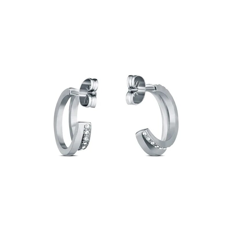 Vuch Elegantné kruhové náušnice Riny Silver 67643605