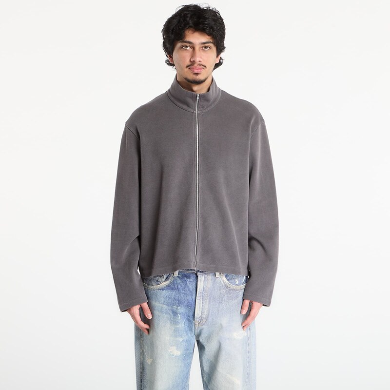 Mikina OUR LEGACY Shrunken Fullzip Worn Graphite Athletic Rib 52 67643452