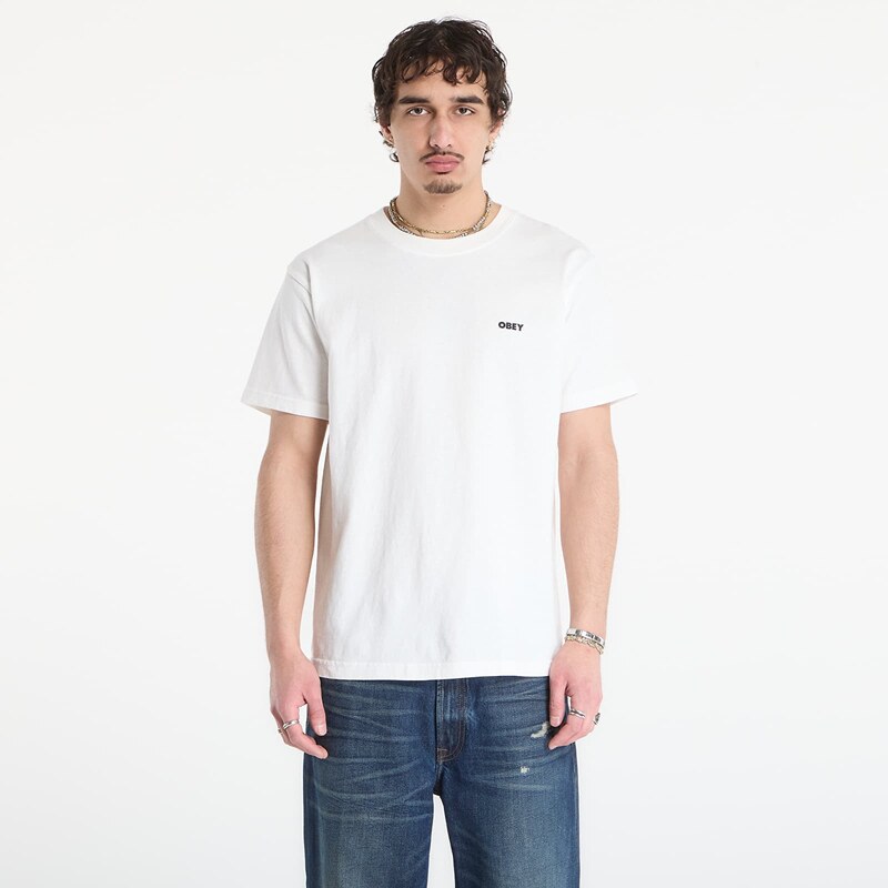 OBEY Clothing Tričko OBEY Bold Icon Face Pigment Vintage White L 67643477