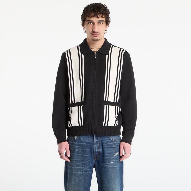 OBEY Clothing Sveter OBEY Matt Zip Up Sweater Black Multi L 67643434