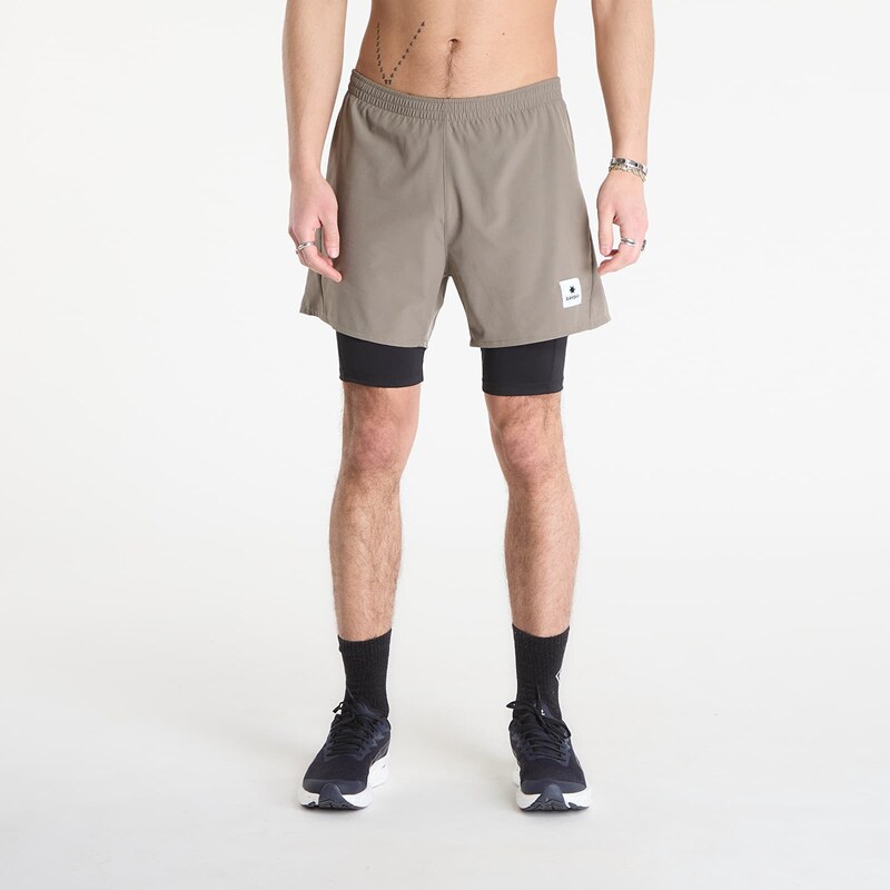 Šortky SAYSKY Pace 2 in 1 Shorts 5 Taupe S 67643401
