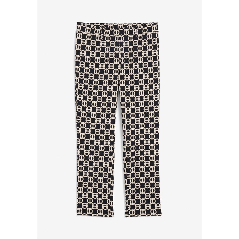 bonprix Strečové nohavice z bengalínu, farba čierna 48373852