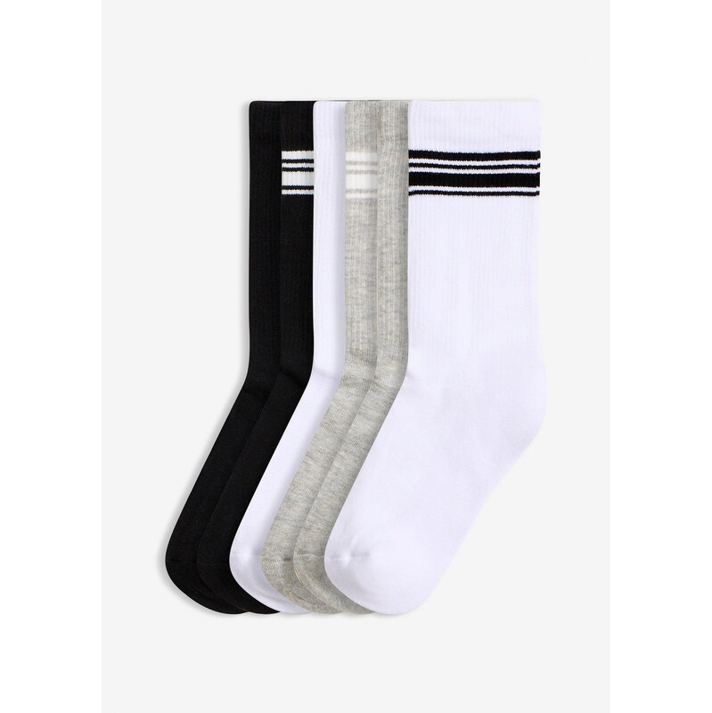 bonprix Ponožky s bio bavlnou (6 ks), farba biela 67644032