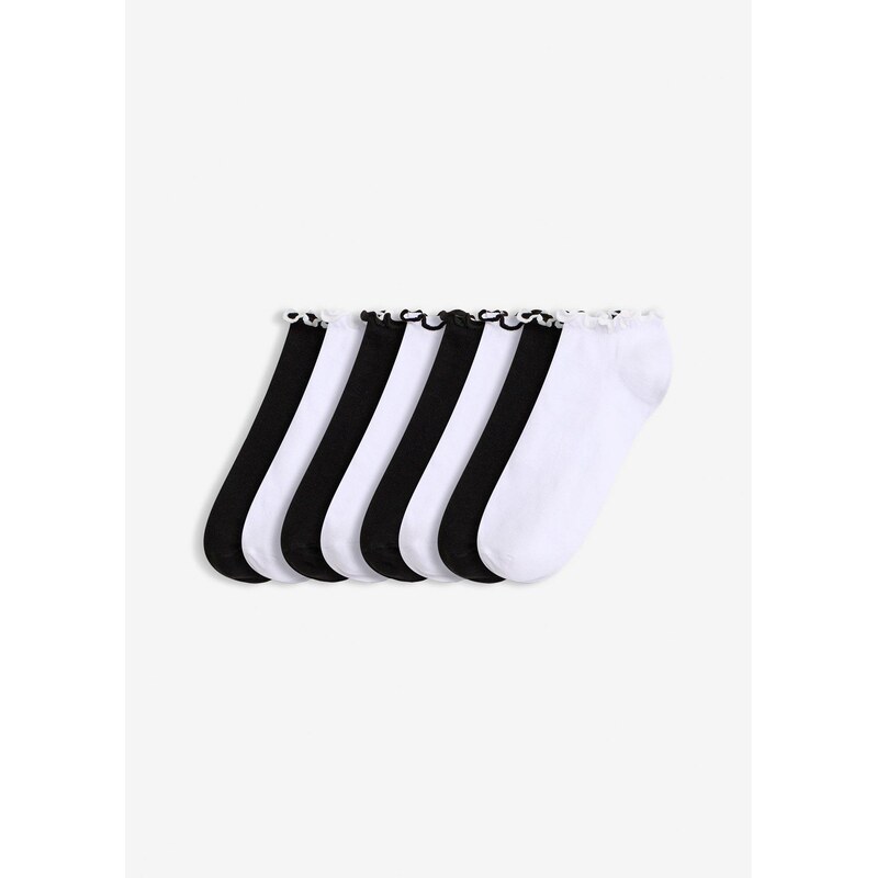 bonprix Ponožky do tenisiek s bio bavlnou (8 ks), farba biela 67644033