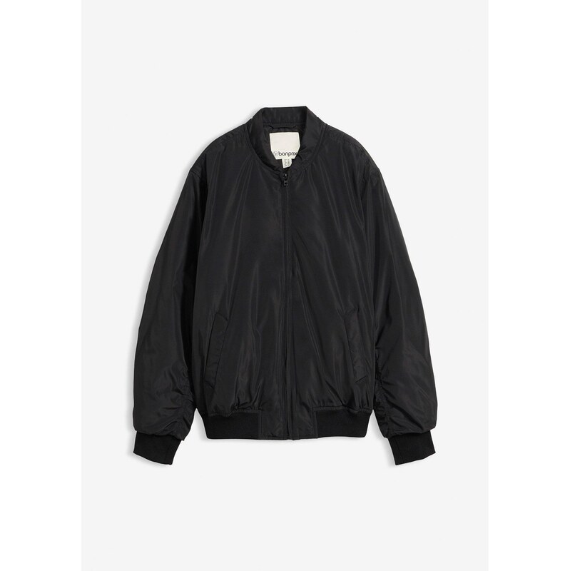 bonprix Mierne vatovaný bluzón, farba čierna 67644047