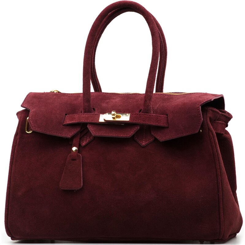 Blaire Kožená kabelka Lotta bordó 67644197