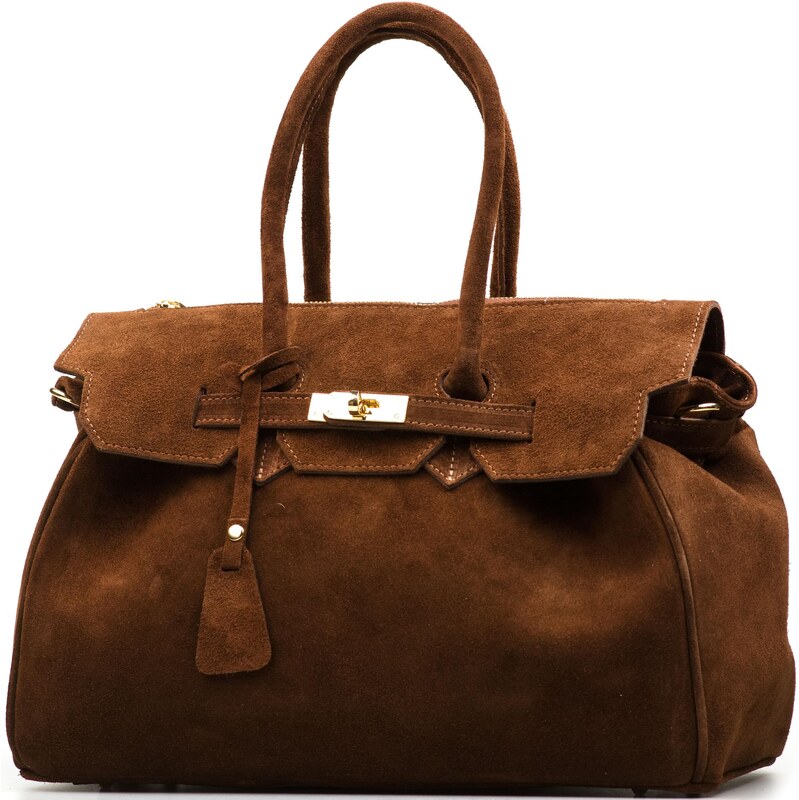 Blaire Kožená kabelka Lotta hnedá 67644199