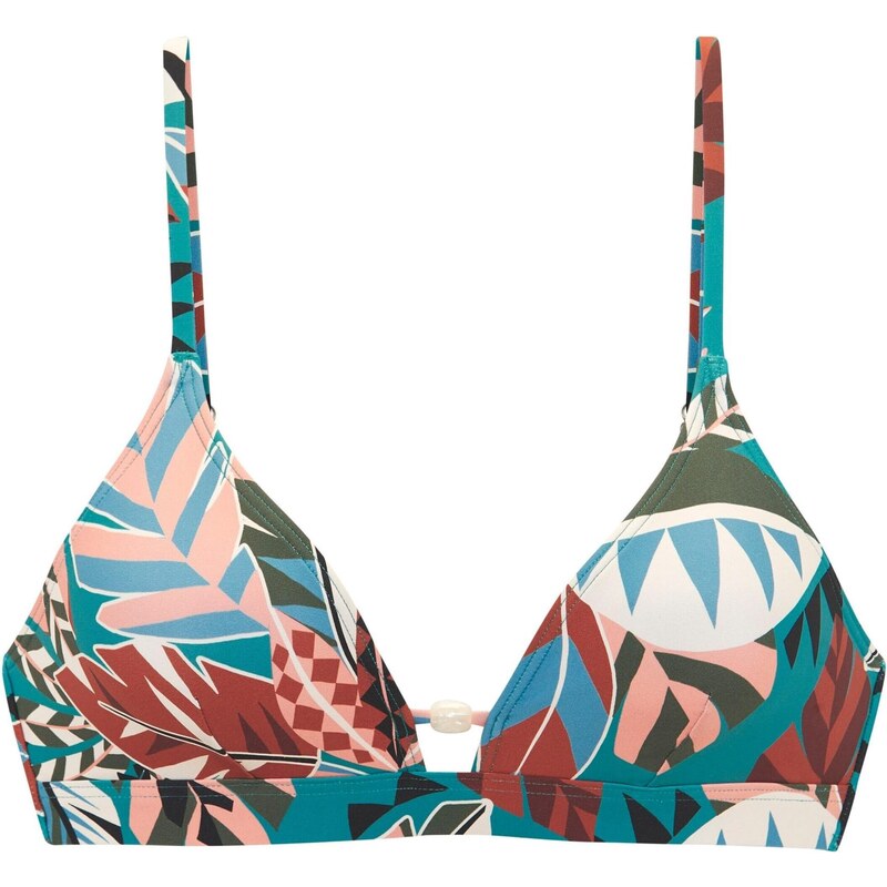 BUFFALO Bikinový top vodová / broskyňová / tmavočervená / šedobiela 67652059