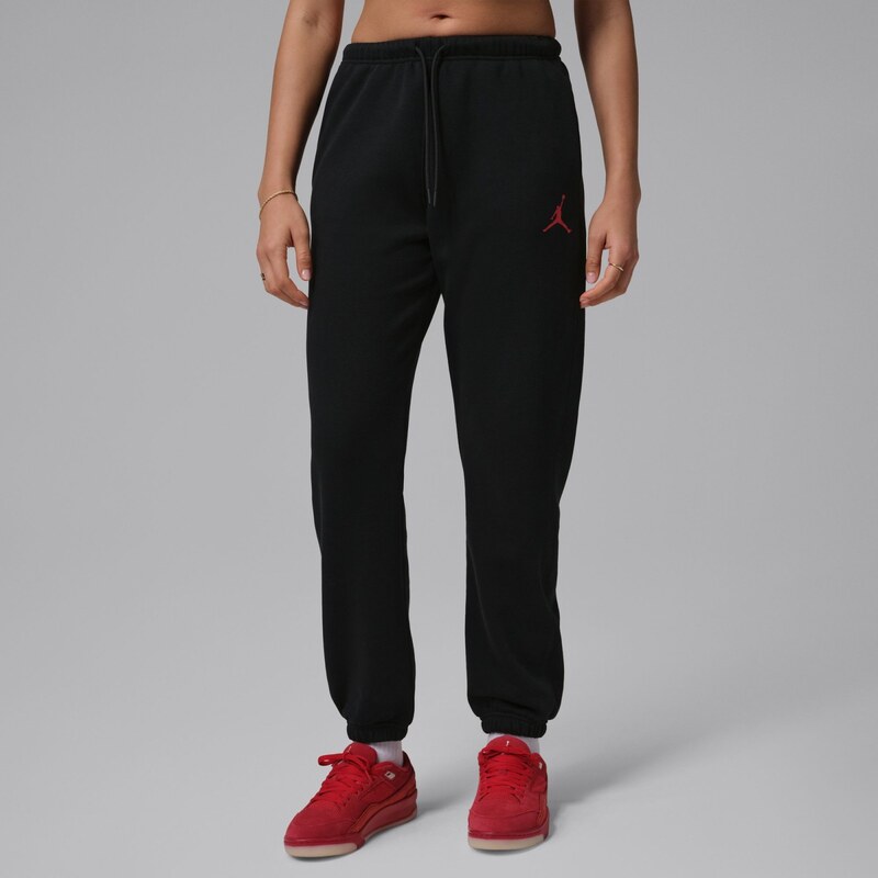 Jordan Womens Fleece Pants BLACK/GYM RED 67649119