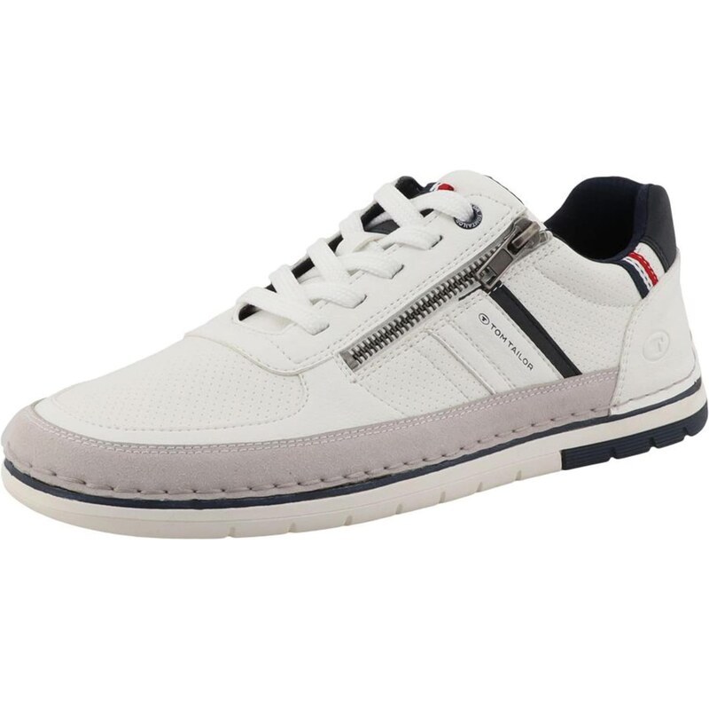 TOM TAILOR Nízke tenisky sivá / červená / čierna / biela 67653380