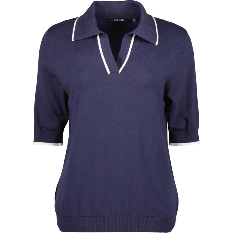 BLUE SEVEN Sveter tmavomodrá / biela 67653388