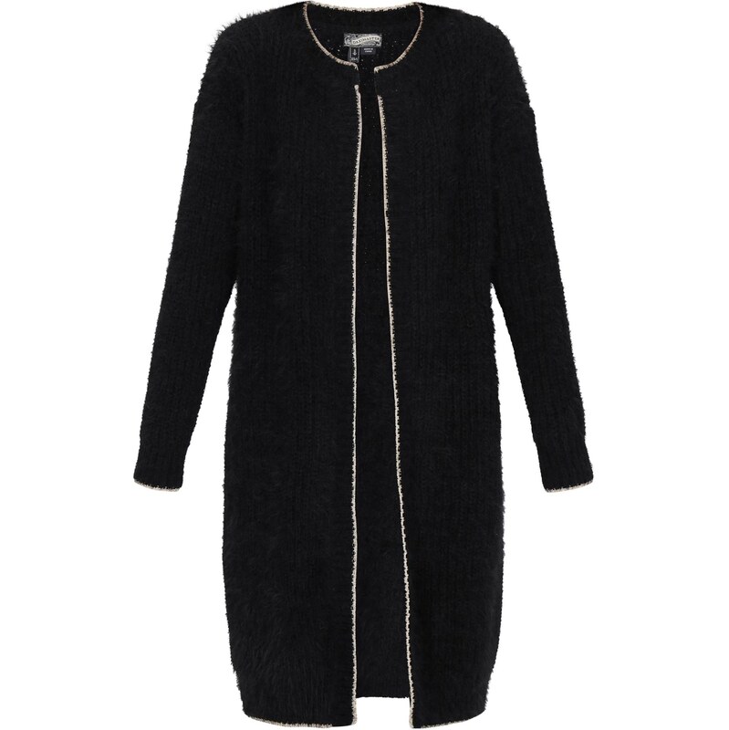 DreiMaster Vintage Pletený kabát čierna / biela 67653393