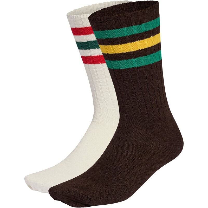 ADIDAS ORIGINALS Ponožky Ribbed Crew 2 Pairs tmavohnedá / jedľová / 67653413