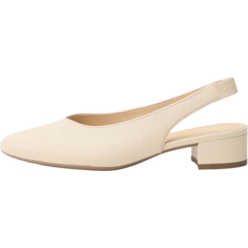 GABOR Lodičky s otvorenou pätou biela ako vlna 67653431