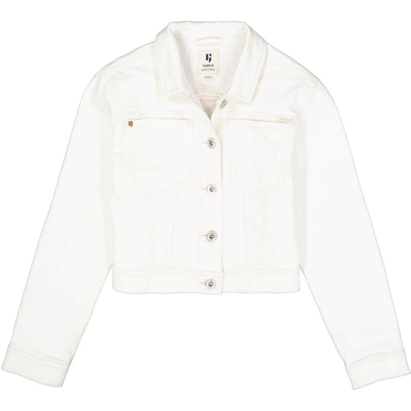 GARCIA Prechodná bunda biely denim 67653448