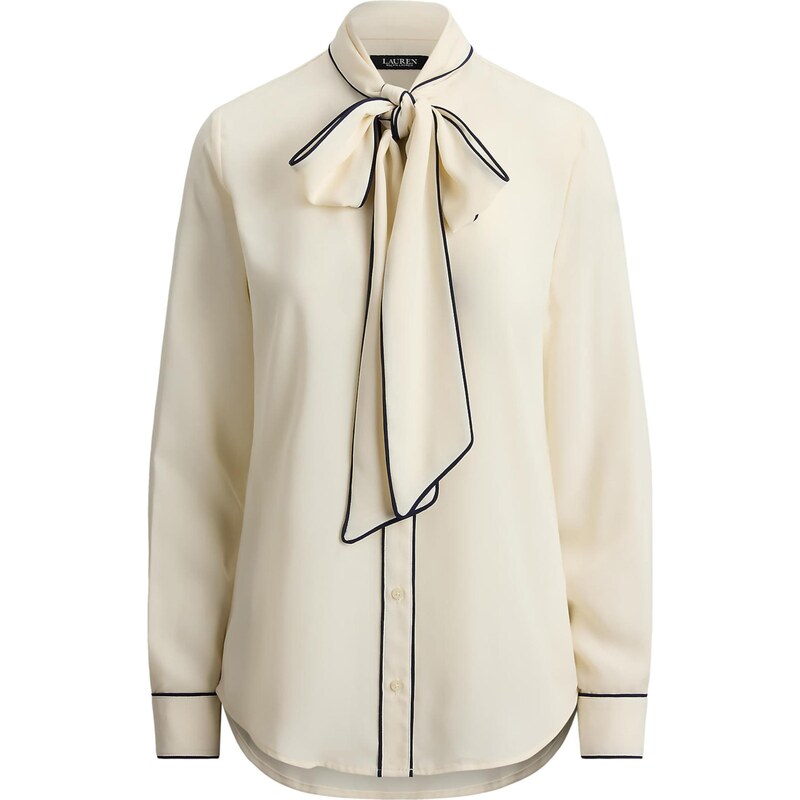 Lauren Ralph Lauren Blúzka FREDELLA slonová kosť / námornícka modrá 67653457