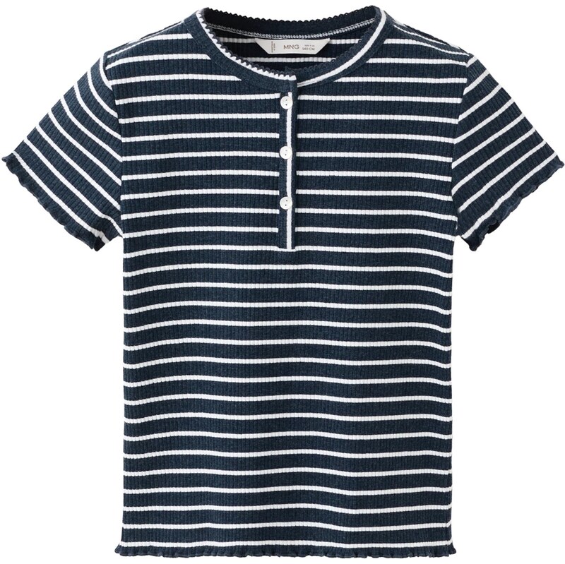 MANGO KIDS Tričko QUEEN námornícka modrá / biela 67653614