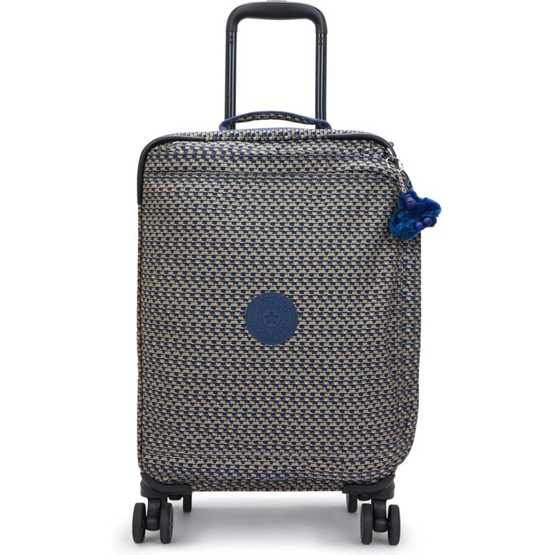 KIPLING Kufor SPONTANEOUS S modrá / mokka / biela 67653650