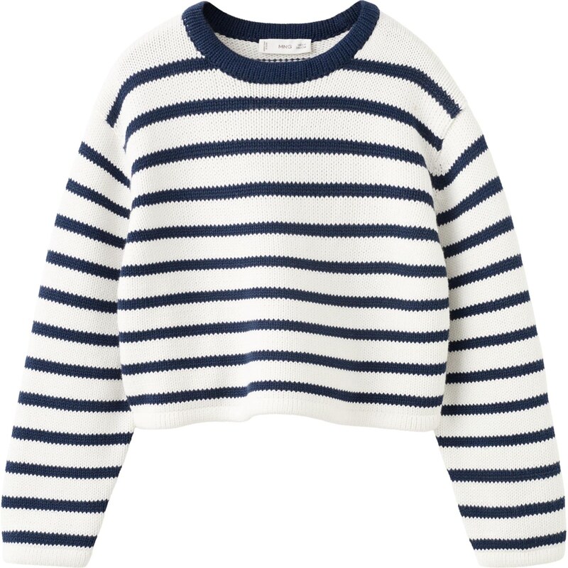 MANGO KIDS Sveter ADELE námornícka modrá / biela 67653684