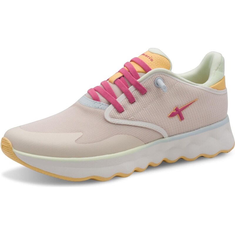 Tamaris Nízke tenisky krémová / svetložltá / pastelovo zelená / ružová 67653713