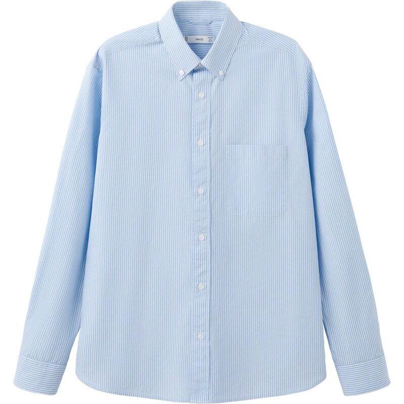 MANGO MAN Košeľa Candela svetlomodrá / biela 67653719