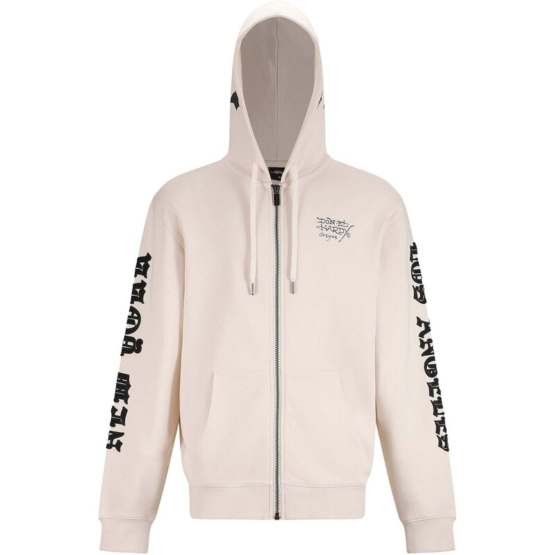 Ed Hardy Tepláková bunda béžová / čierna 67653726