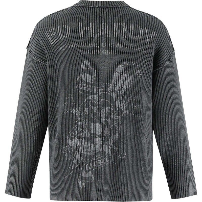 Ed Hardy Sveter tmavosivá 67653806