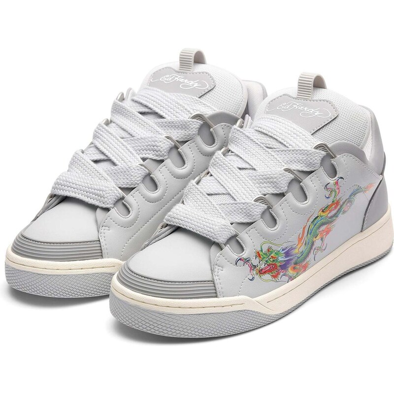 Ed Hardy Nízke tenisky sivá / zmiešané farby 67653849