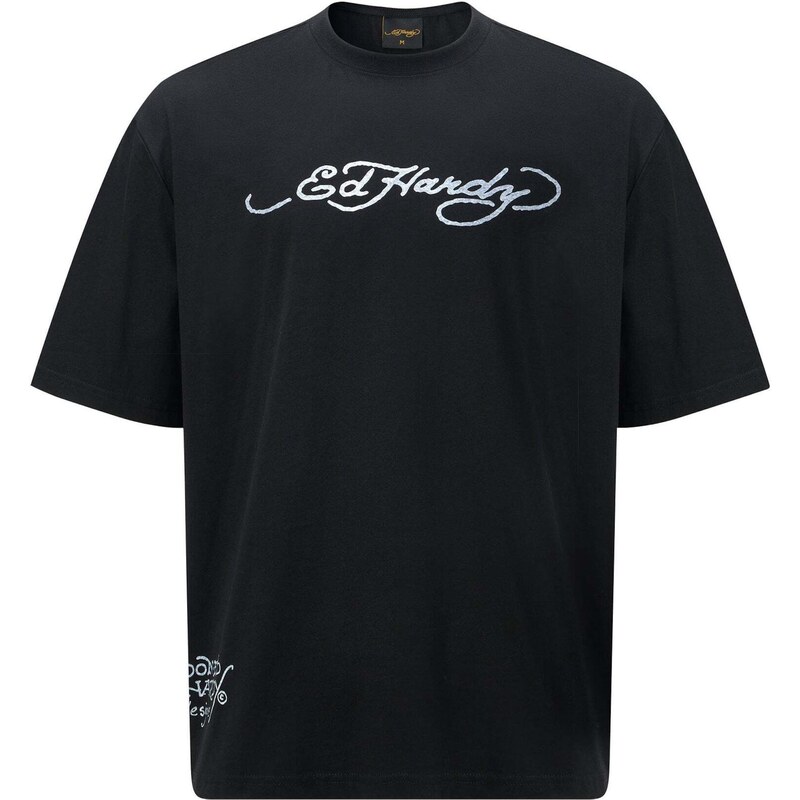 Ed Hardy Tričko Drags-Back sivá / antracitová / čierna / biela 67653935